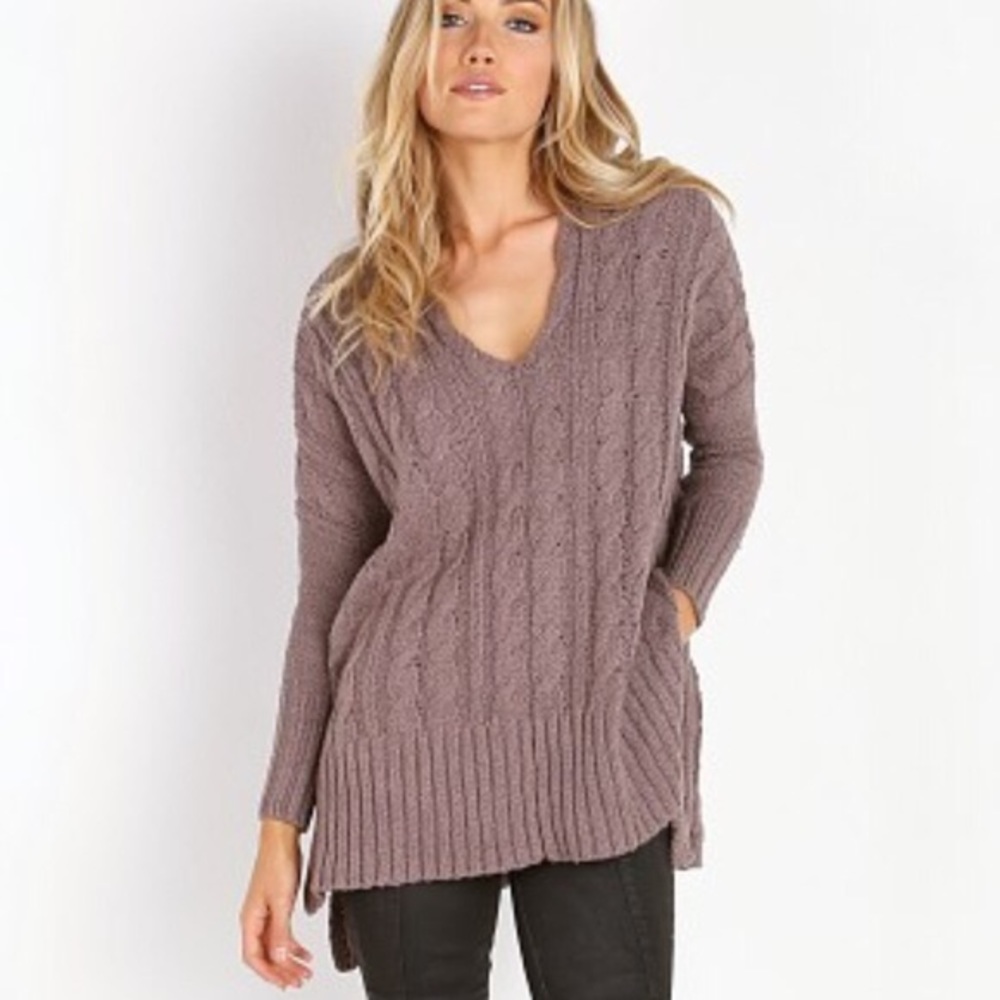 Free People Oversized Cable Knit Sweater